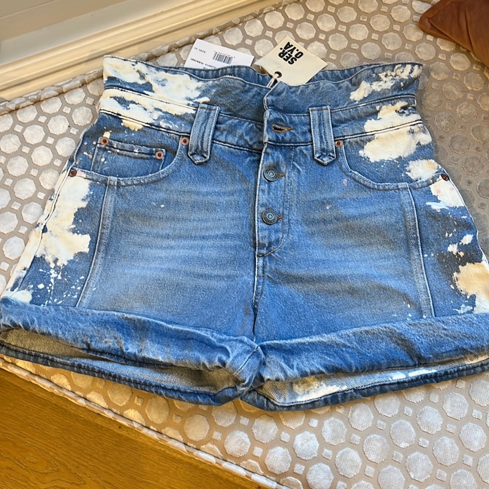 NWT SER.O.YA Short Olympia bleached jean shorts